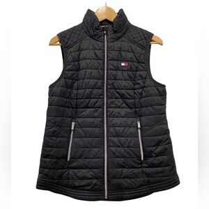 Tommy Hilfiger Sport Black Quilted Vest Size Medium